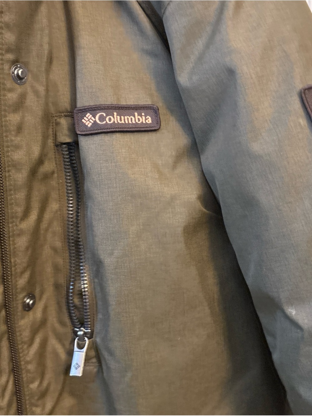 Columbia Olive Green Hooded Winter Coat - Picture 2 of 7